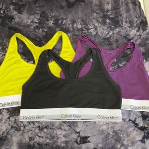 Calvin Klein racerback sports bra bundle (3)